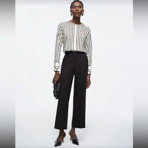 BizChic Vertical Stripe Blouse – Elegant Business Casual Top